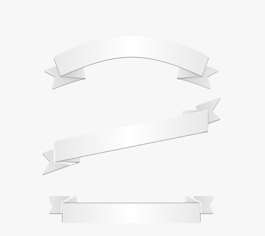 Pattern Ribbon Material Transprent - White On Black Vector Banner, HD Png Download