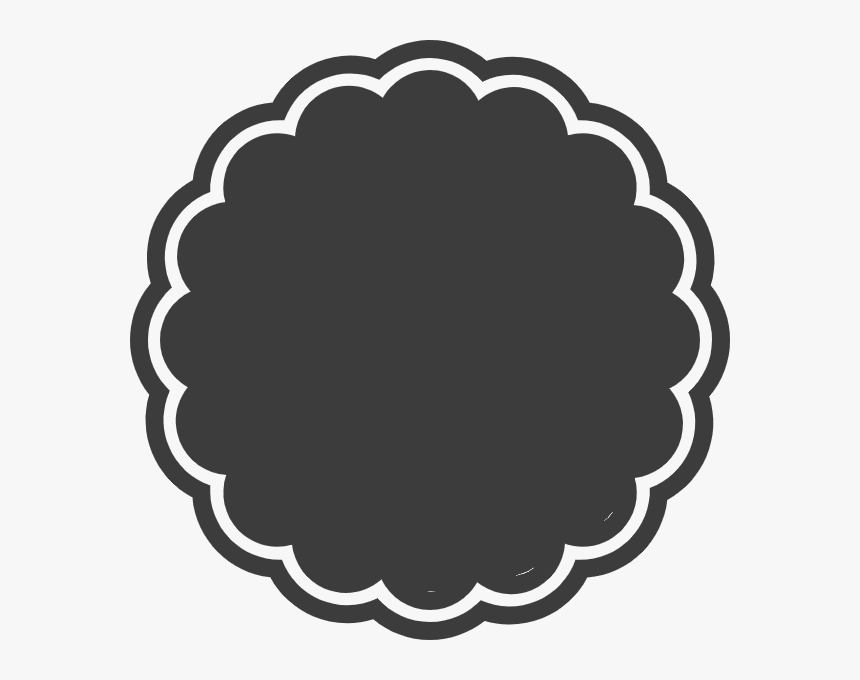 Geometry Shape Basic Border Sticker - Black Sheep Face Logo, HD Png Download