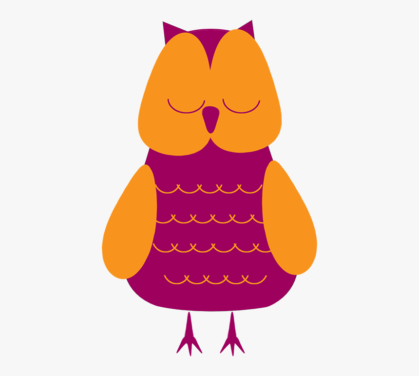 Sleeping Owl Clipart - Sleeping Owl Png, Transparent Png