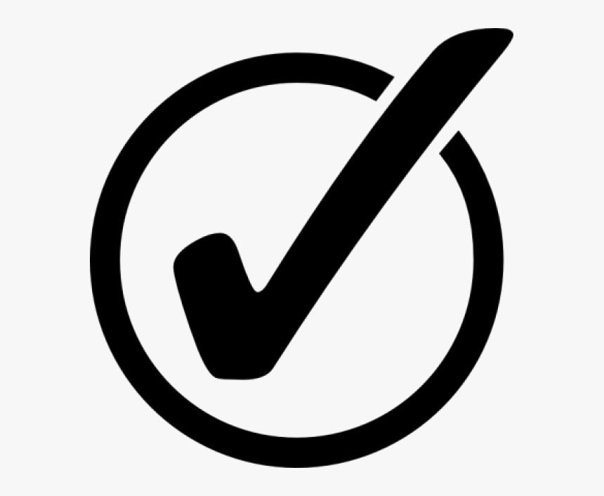 Check Mark Checkmark Clip Art At Vector Image Transparent - Circle Check Mark Vector, HD Png Download