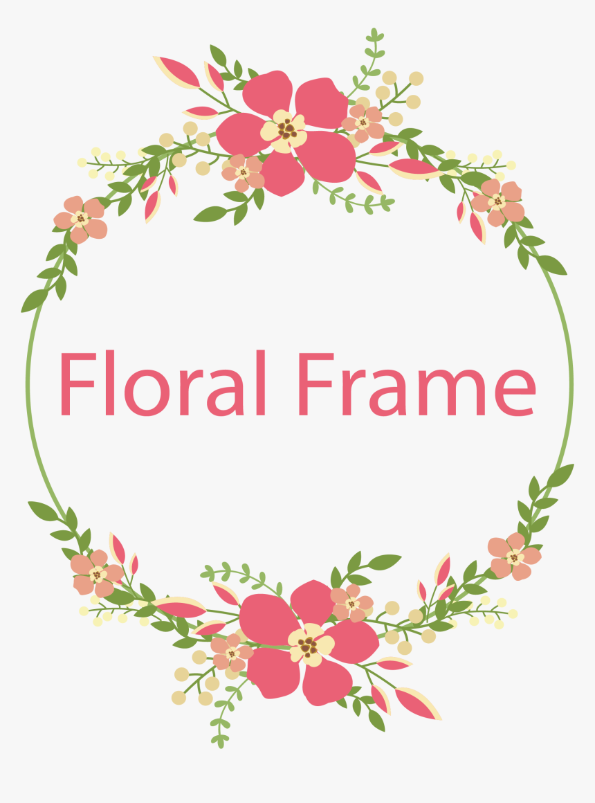 Flower Download - Frame Flower Vector Png, Transparent Png