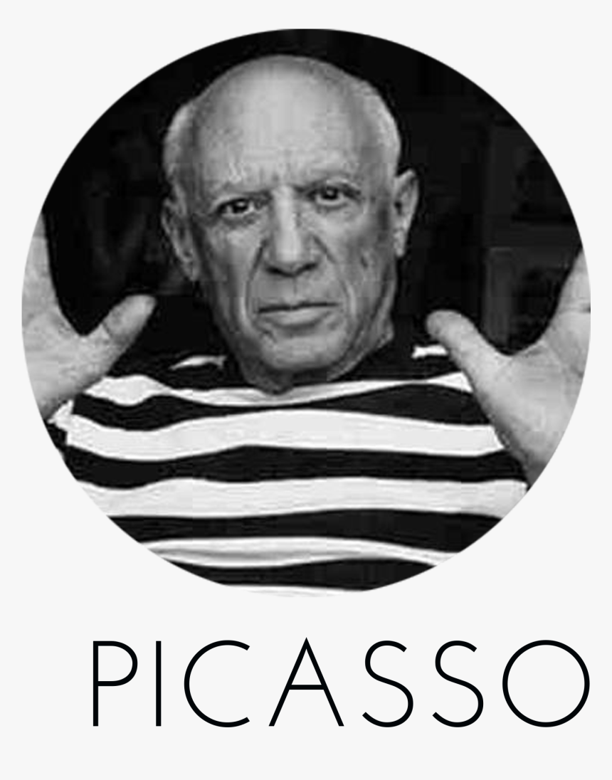 Picasso In Striped Shirt, HD Png Download