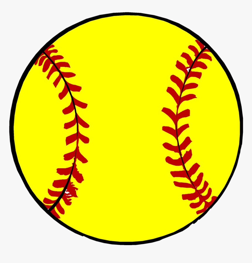 Softball Free Cliparts Clip Art Transparent Png - Soccer Ball And Softball, Png Download