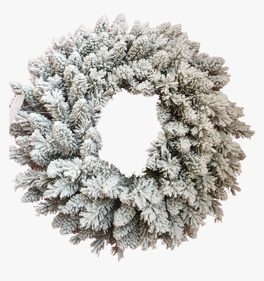 Jr Prince Flock Wreath - White Christmas Wreath Png, Transparent Png