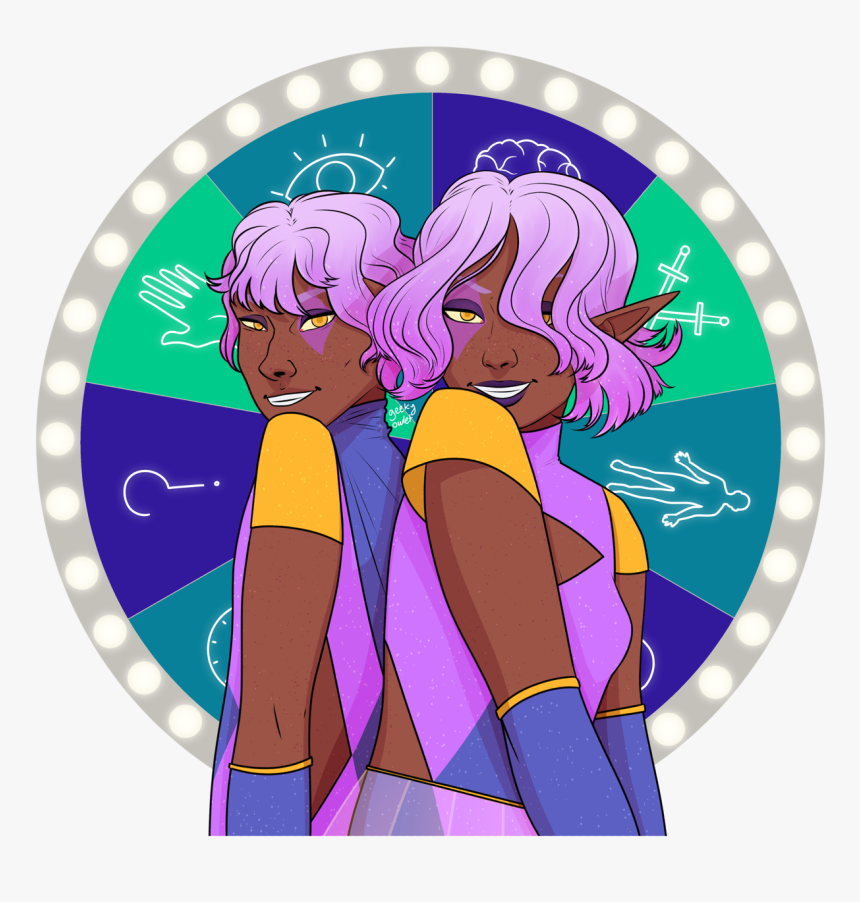 They Re Nearly Identical Dark Skinned Elves, With Short - Edward The Adventure Zone, HD Png Download