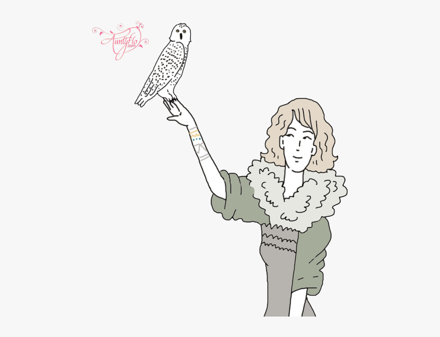 Snowy Owl - Illustration, HD Png Download