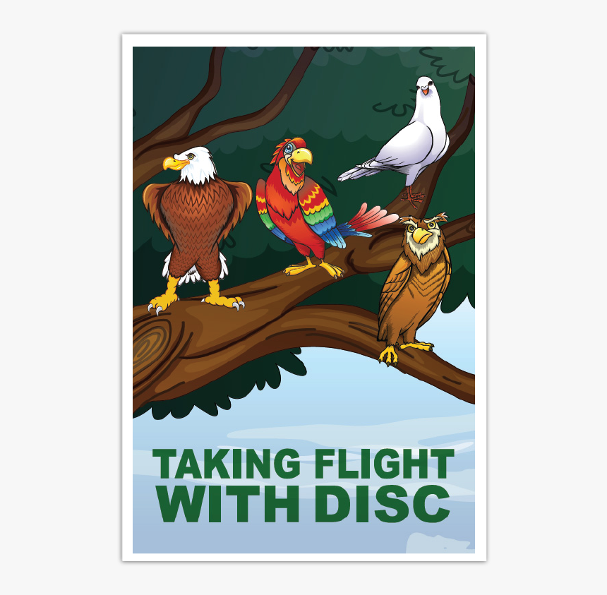 Taking Flight With Disc - Illustration, HD Png Download