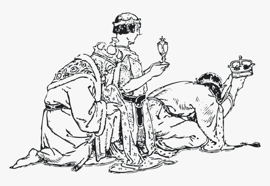 Wisemen, Wise Men, Jesus, Birth Story, Christian - Wise Men Black And White Sketch, HD Png Download