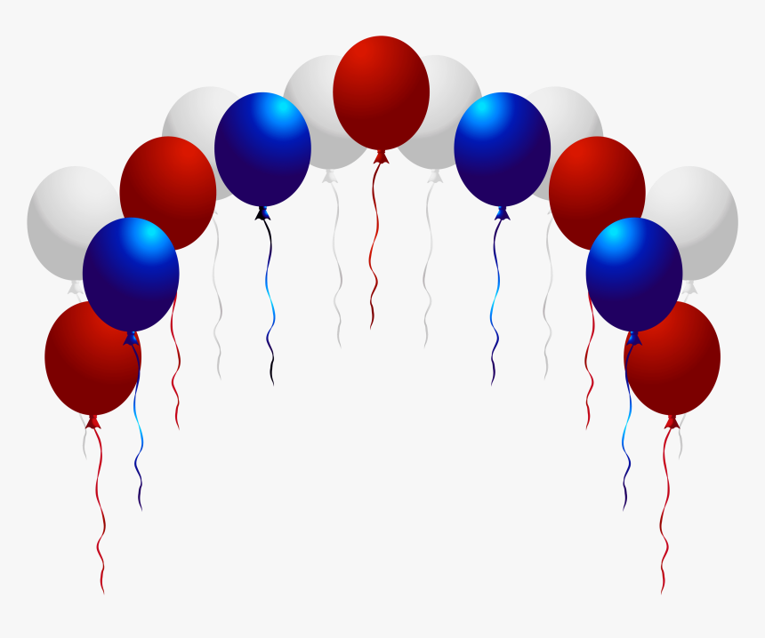Usa Balloons Png Png Image - Transparent 4th Of July Fireworks, Png Download