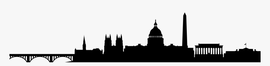 Visiting D - Dc Skyline Silhouette, HD Png Download