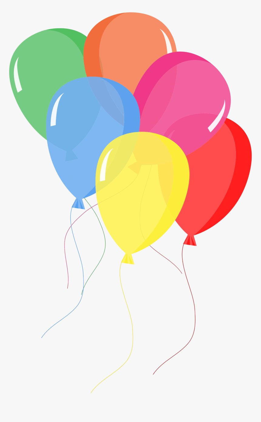 Colorful Balloons Clip Arts - Balloons Clipart, HD Png Download