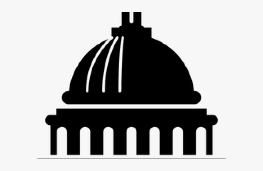 Transparent Building On Fire Clipart - Us Capitol Building Silhouette, HD Png Download
