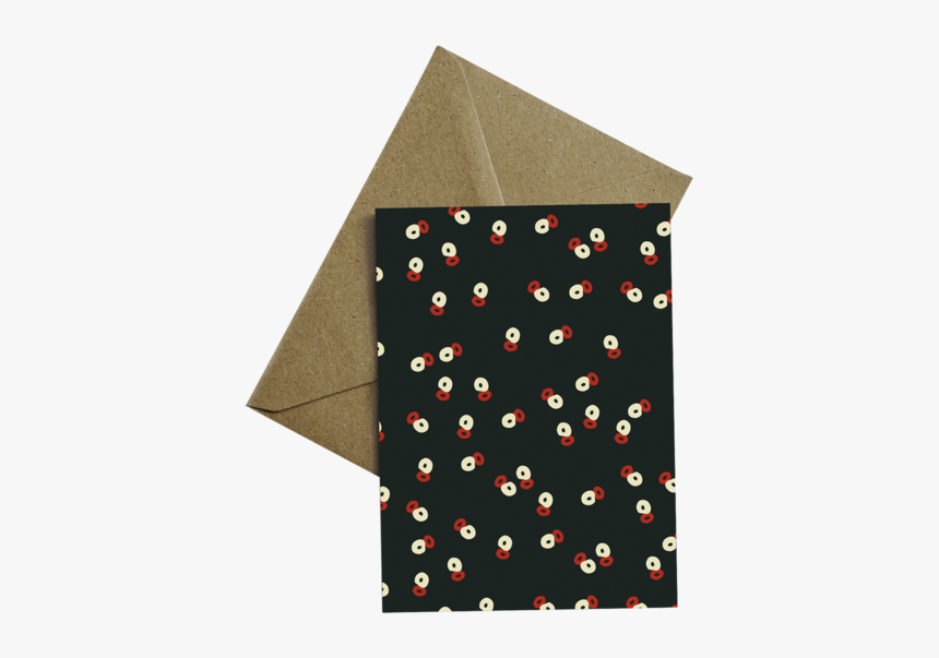 Edith Greeting Card, Dots, Orange - Art Paper, HD Png Download