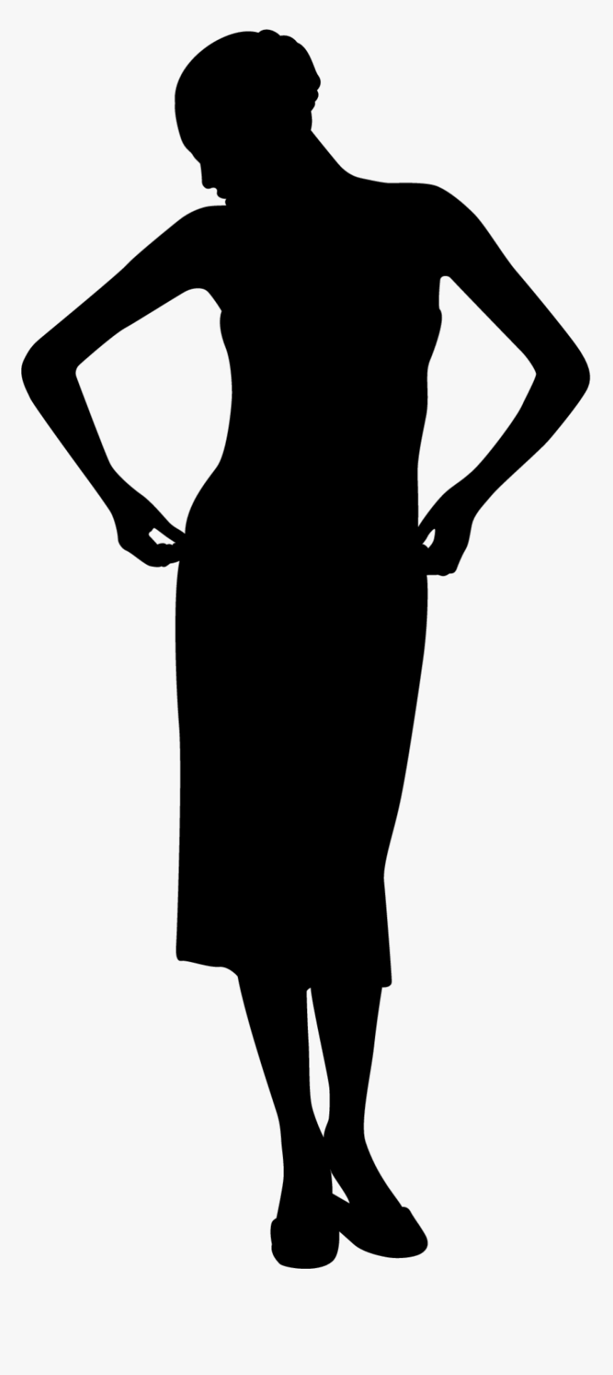 Hip-hop Dance Silhouette Clip Art - Hip Hop Female Dance Silhouette, HD Png  Download , Transparent Png Image - PNGitem, image size:860x1928