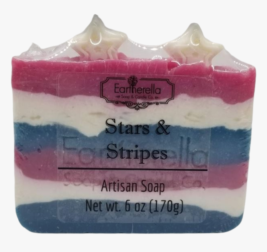 Patriotic Stars & Stripes Handmade Artisan Blend Soap, HD Png Download