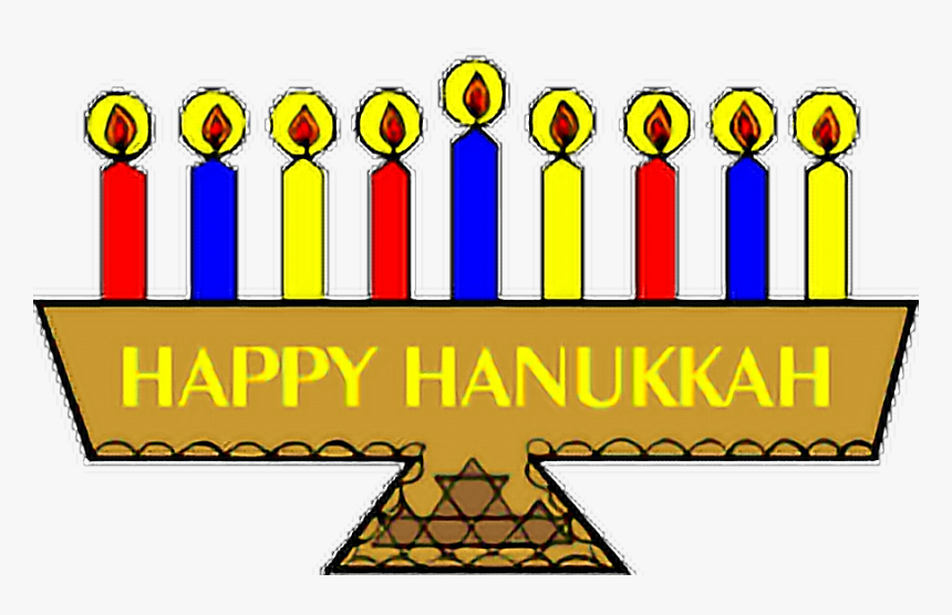 #hanukkah #menorah #happyhanukkah #freetoedit - Clipart Of Hanukkah, HD Png Download