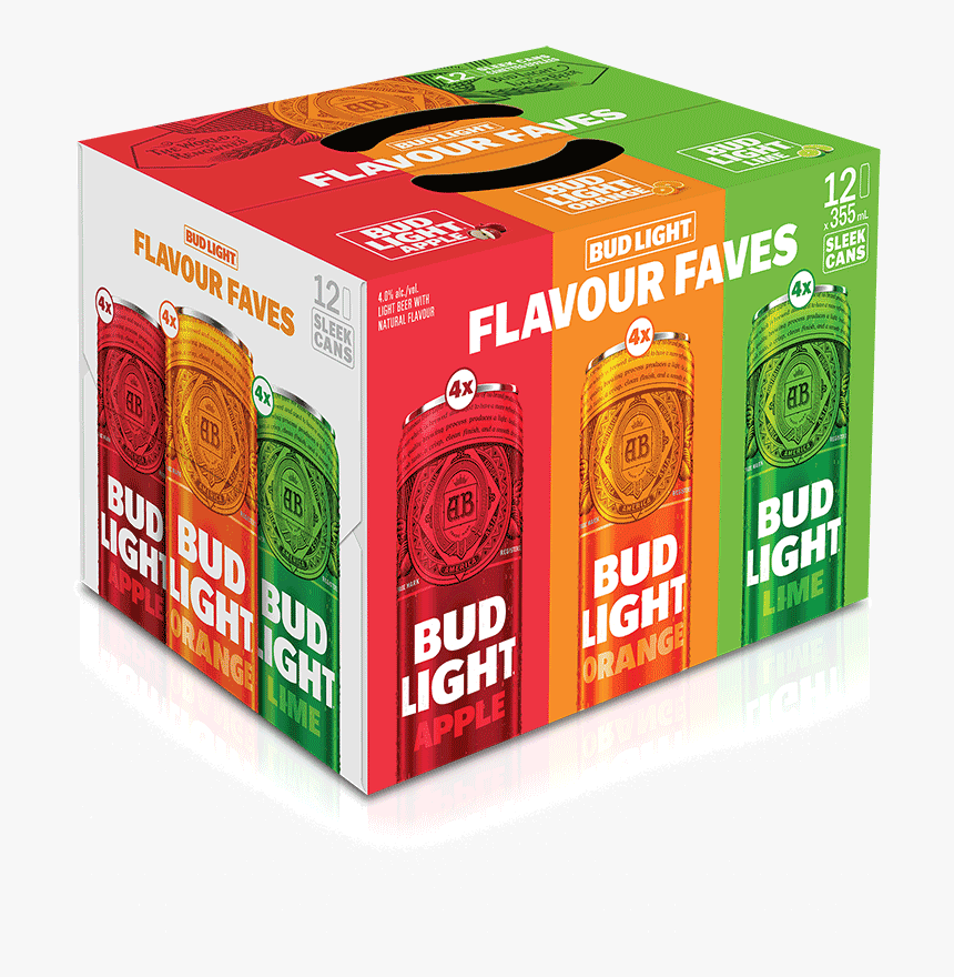 Bud Light Flavor Faves 12 X 355 Ml - Carton, HD Png Download