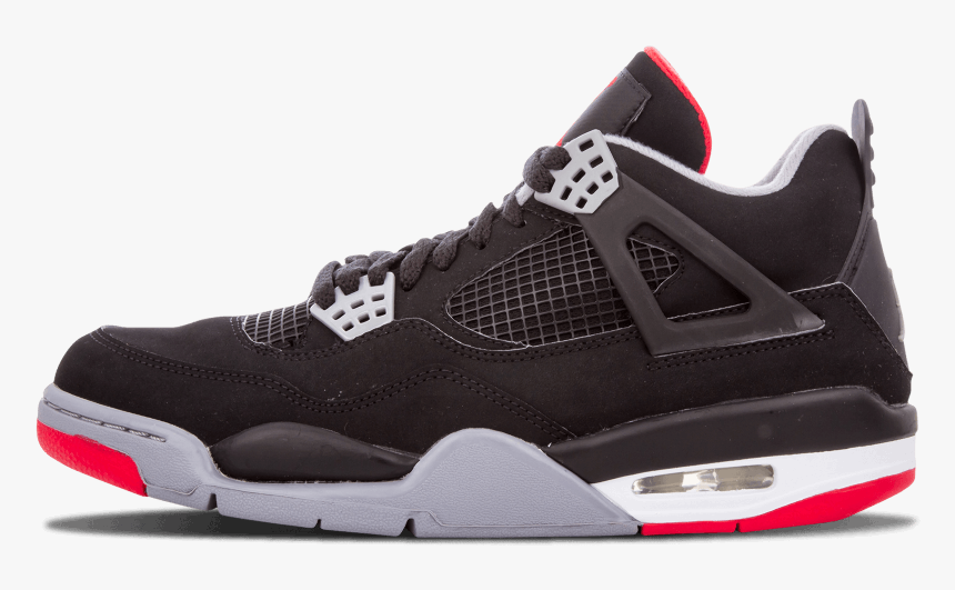 Air Jordan 4 Retro Bred - Air Jordan 4, HD Png Download