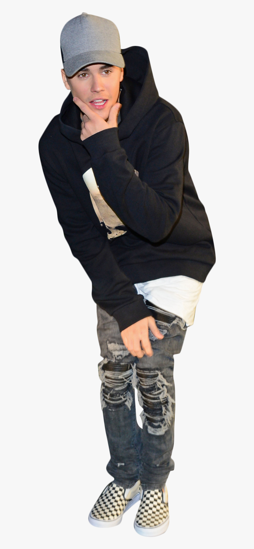 Justin Bieber Performing - Justin Bieber Wearing Black Cap, HD Png Download