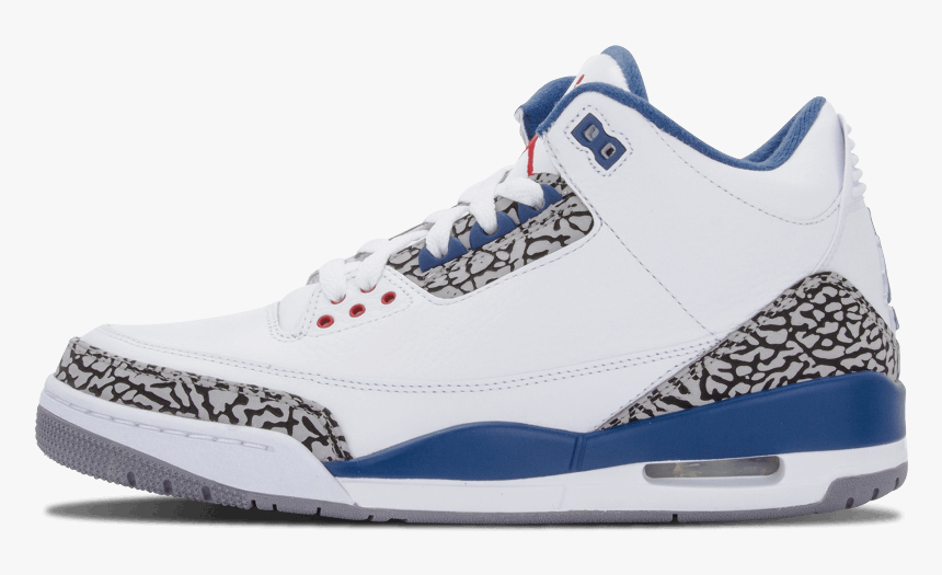Air Jordan 3 Retro True Blue - Jordan True Blue Transparent, HD Png Download