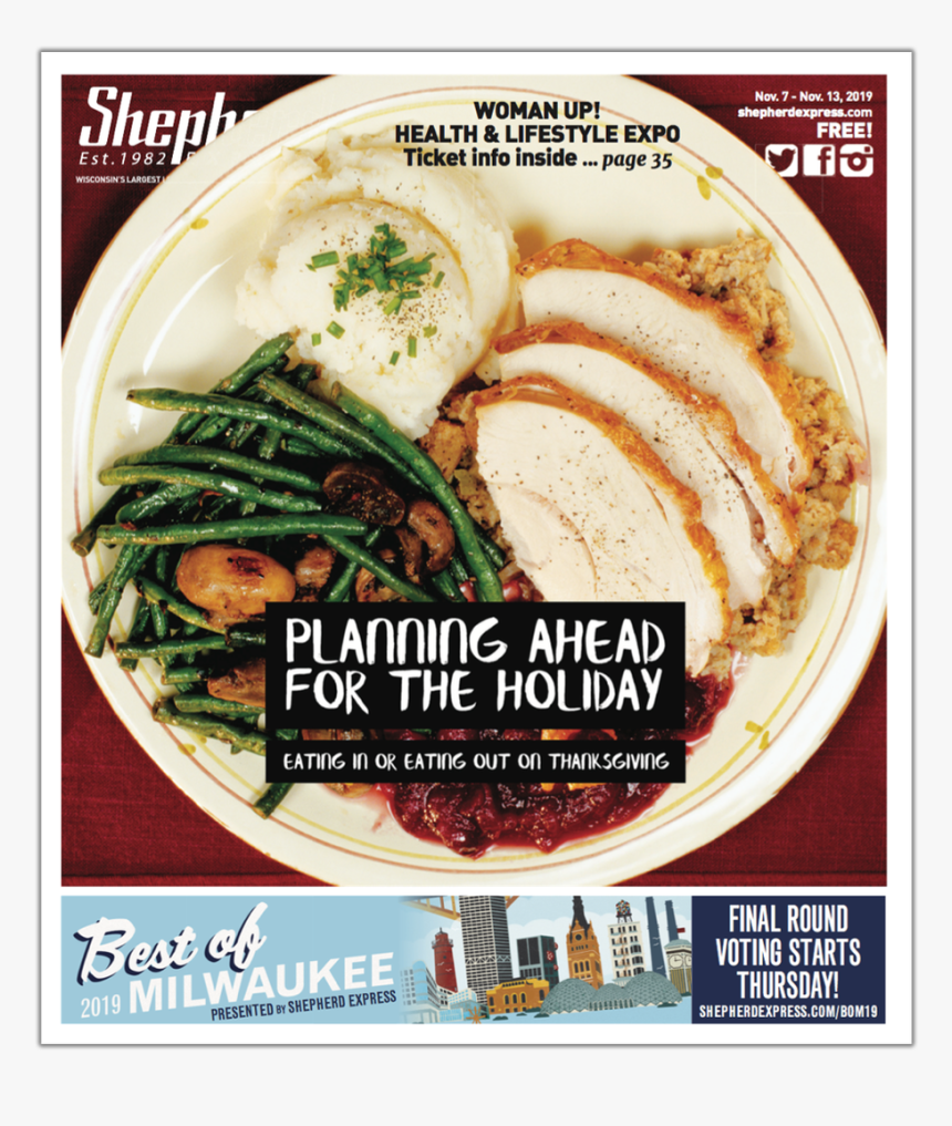 19 Cover - Thanksgiving Plate Of Food, HD Png Download