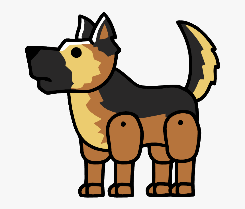 Scribblenauts German Shepherd Clip Arts - Cartoon Golden Retriever Png, Transparent Png