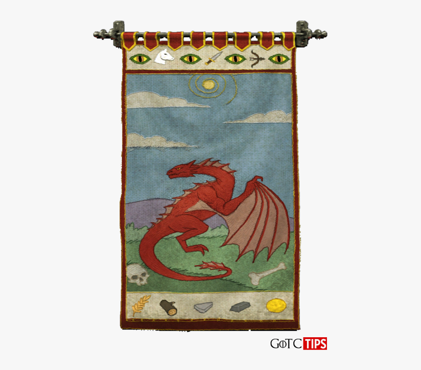 Game Of Throne Conquest Dragon Graphics Tapestry - Game Of Thrones Conquest Dragon Art, HD Png Download