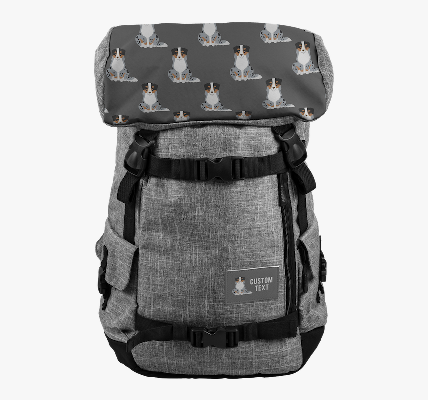 Australian Shepherd 1png - Black Shiba Backpack, Transparent Png