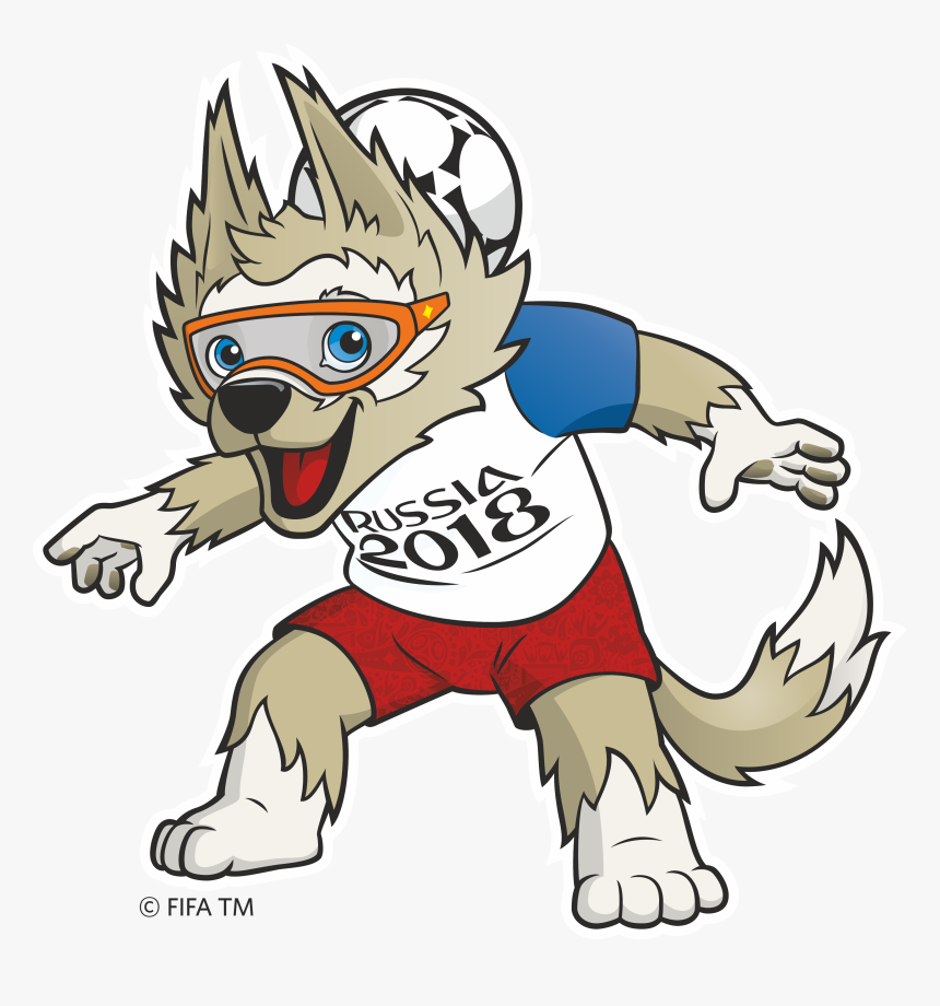 2018 Fifa World Cup Logo & Mascot Zabivaka Logo [fifa - World Cup 2018 Mascot Png, Transparent Png