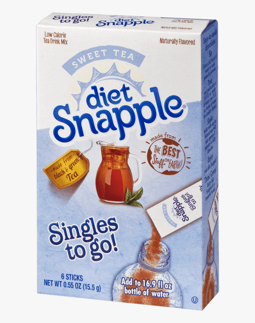 Diet Snapple Sweet Tea Singles To Go - Iced Tea, HD Png Download