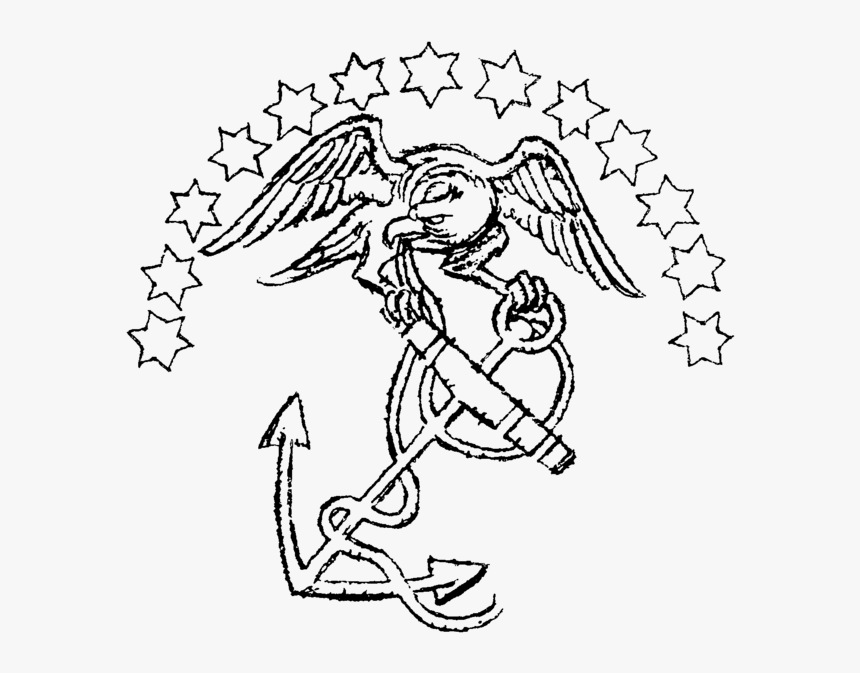 Old Marine Corps Logo, HD Png Download