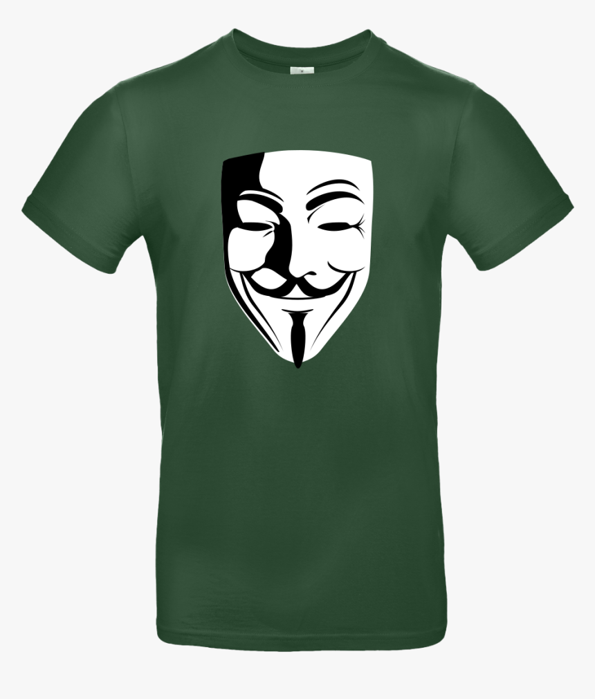 Guy Fawkes T-shirt B&c Exact - Guy Fawkes Mask, HD Png Download