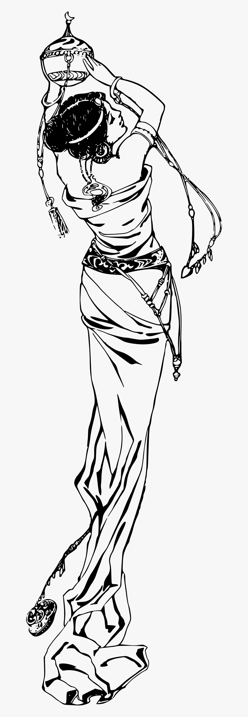 Lady In A Slinky Dress Clip Arts - Icon, HD Png Download