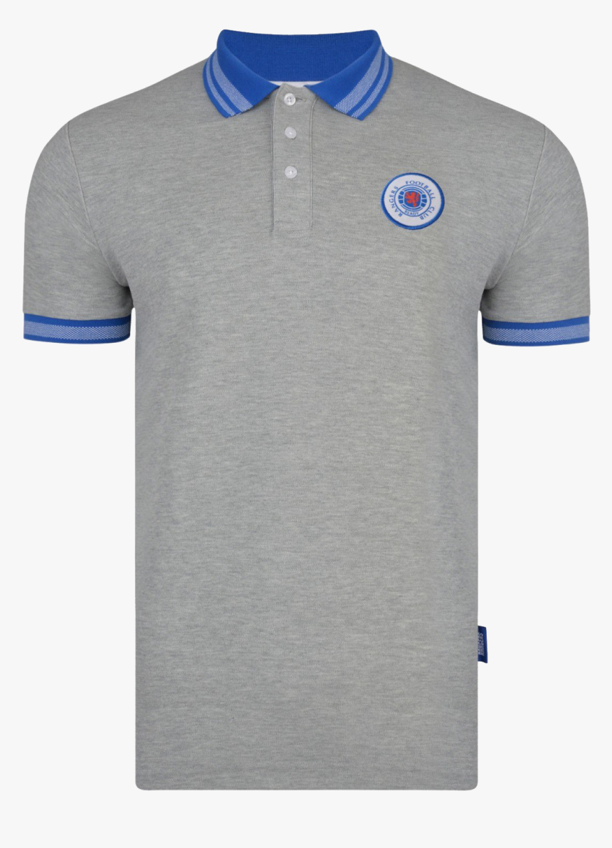 Grey And Blue T Shirt Polo, HD Png Download
