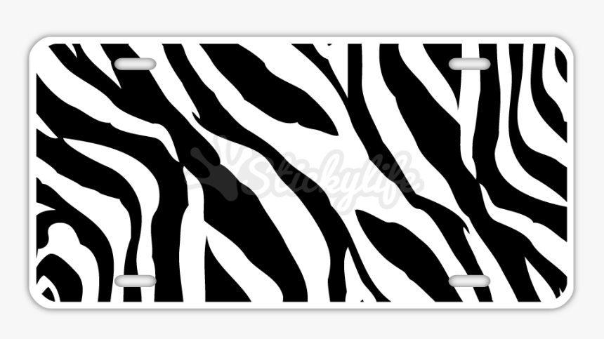 Zebra License Plate - Illustration, HD Png Download
