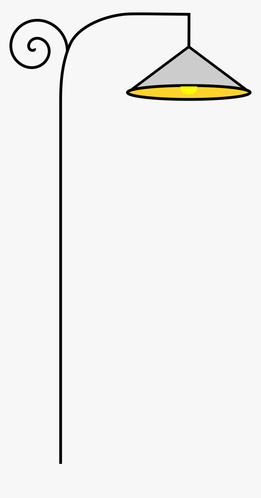 Street Lamp Without Background Clip Arts - Line Art, HD Png Download