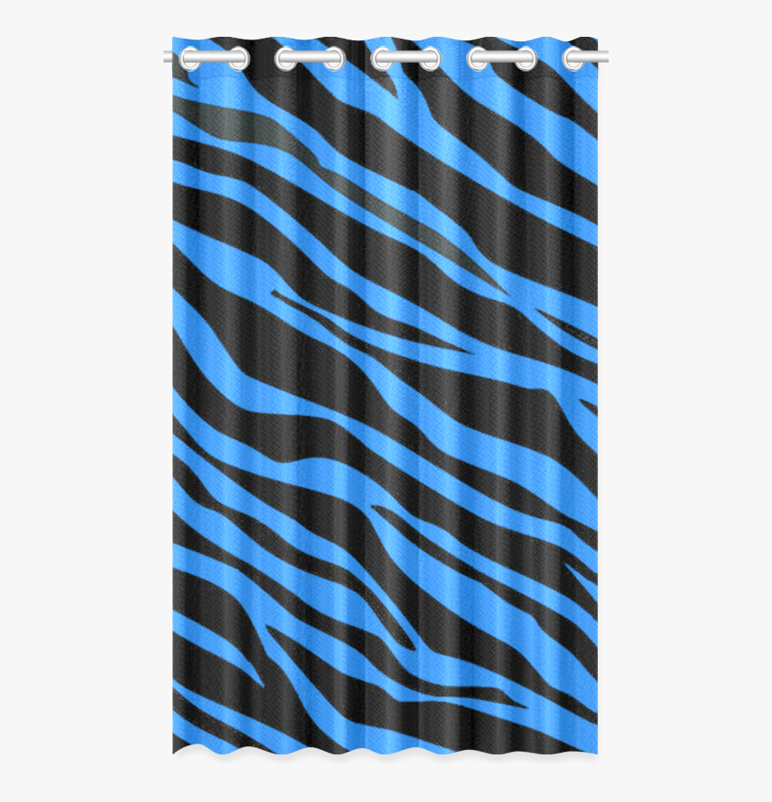Cobalt Blue Zebra Stripes New Window Curtain - Pattern, HD Png Download