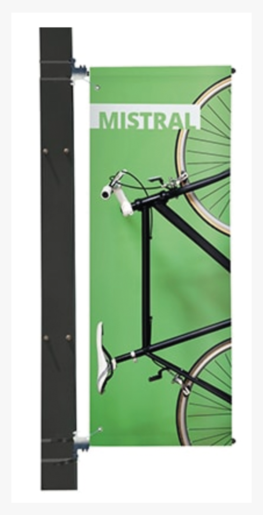 Single Side Lamppost Flag Display 
 Title Single Side, HD Png Download