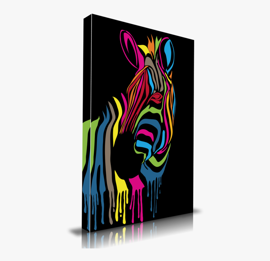 Zebra Stripes - Cebra De Colores, HD Png Download