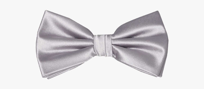 Bow Tie Grey - Transparent Silver Bow Png, Png Download