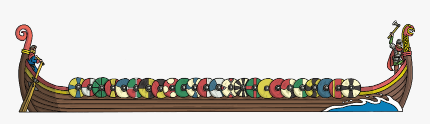 Viking Ship - Cartoon, HD Png Download