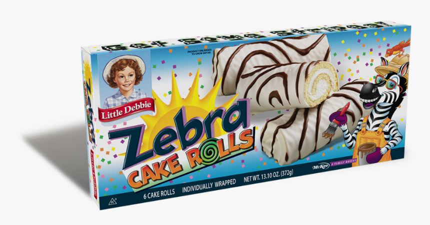 Little Debbie Zebra Cake Rolls, HD Png Download