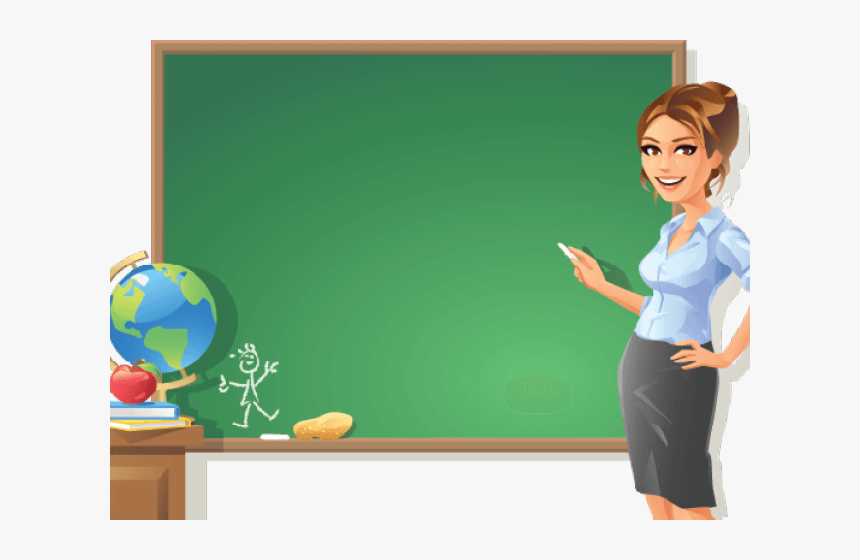 Blackboard Clipart Female English Teacher , Png Download - Enhanced Teacher Education Curriculum Anchored On Obe, Transparent Png