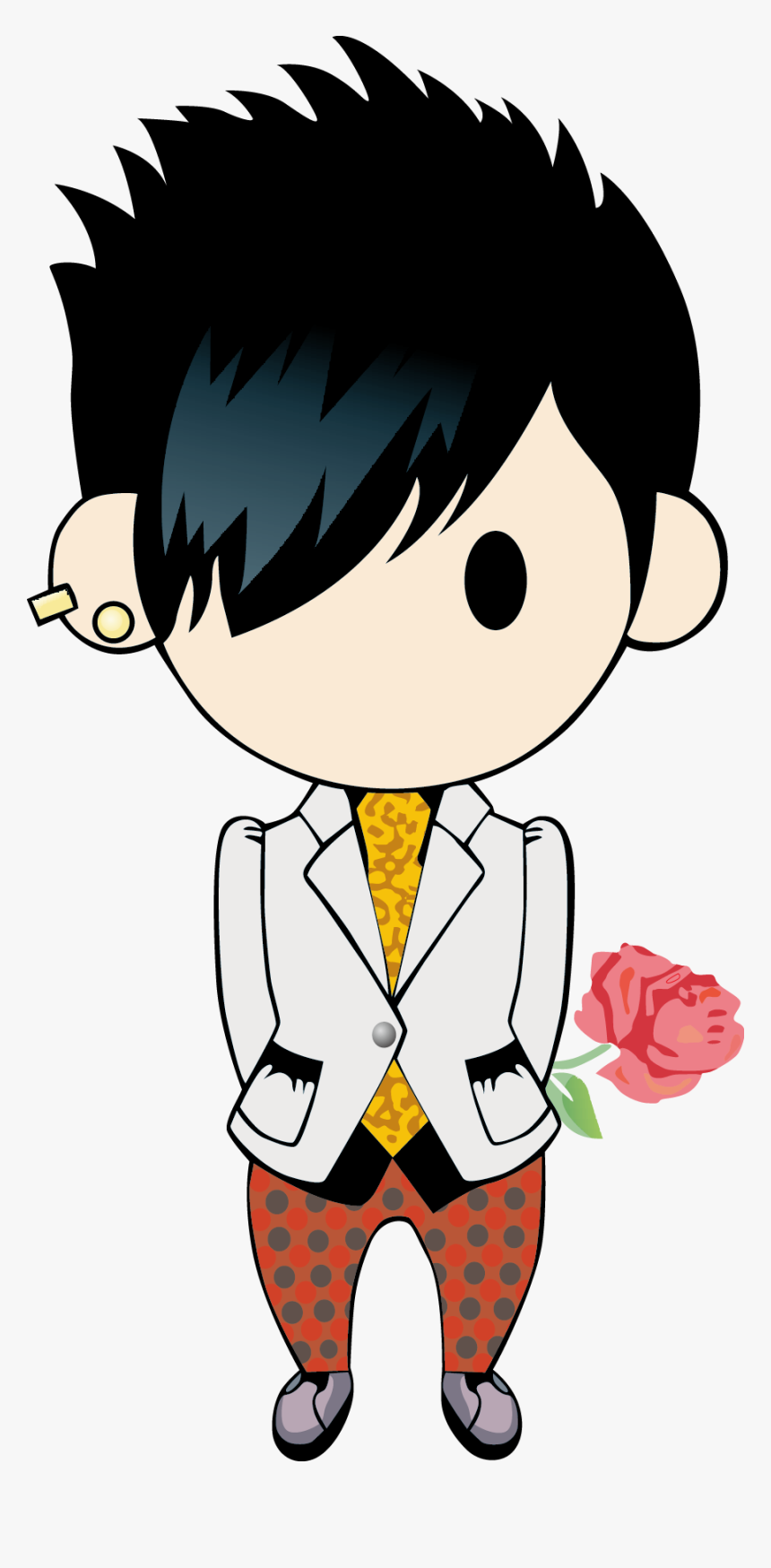 Boy Long Hair Clip Art - Avatar, HD Png Download