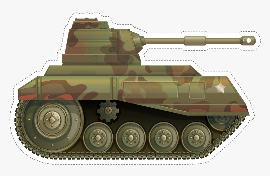 Transparent Army Tank Clipart - Soldier With Tank Clipart, HD Png Download