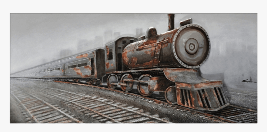 3 D Locomotive Art, HD Png Download