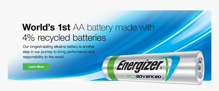 New Energizer Eco Advanced Batteries Made From Recycled - Statistical Graphics, HD Png Download