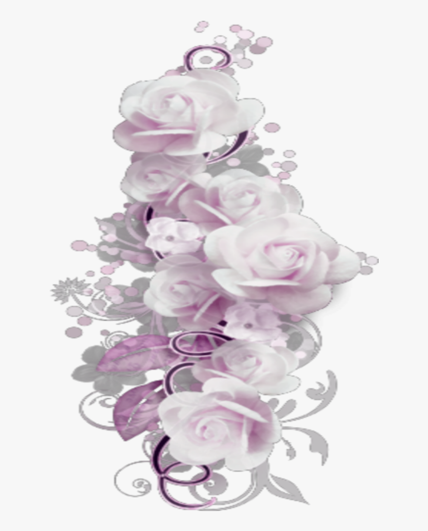 #mq #pink #roses #borders #border - Garden Roses, HD Png Download