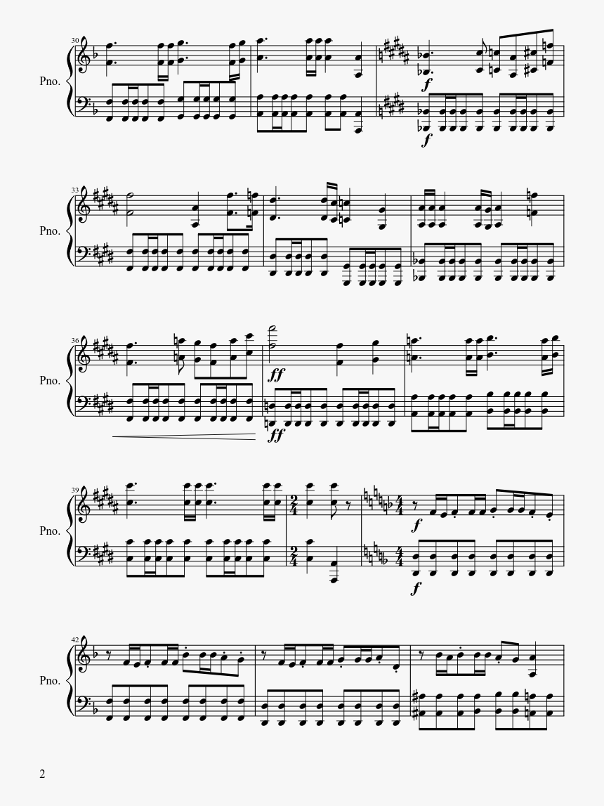 Flower Dance Piano Sheet, HD Png Download