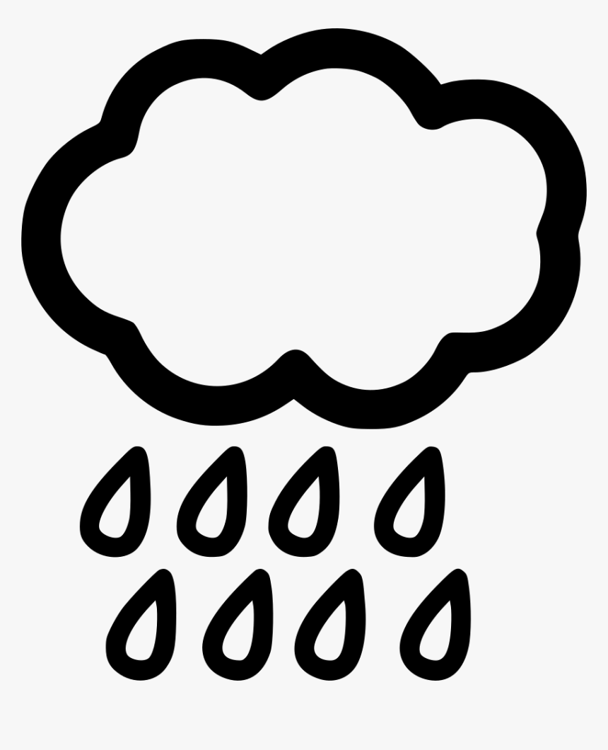 Rain Cloud Sun Umbrella - Rain, HD Png Download